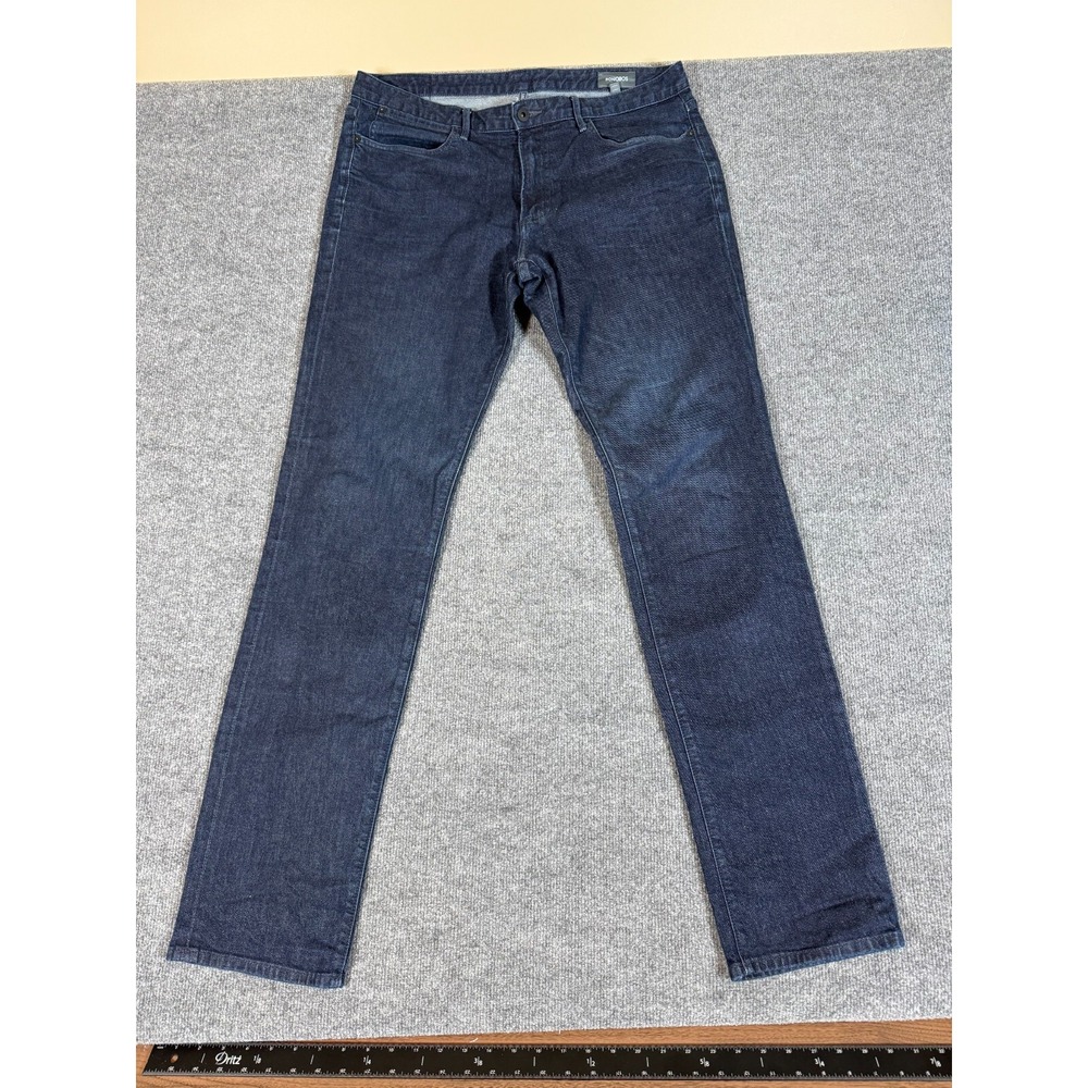 Bonobos Jeans Men's 36x36 The Blue Jean Denim Straight Leg Long Inseam No Pocket